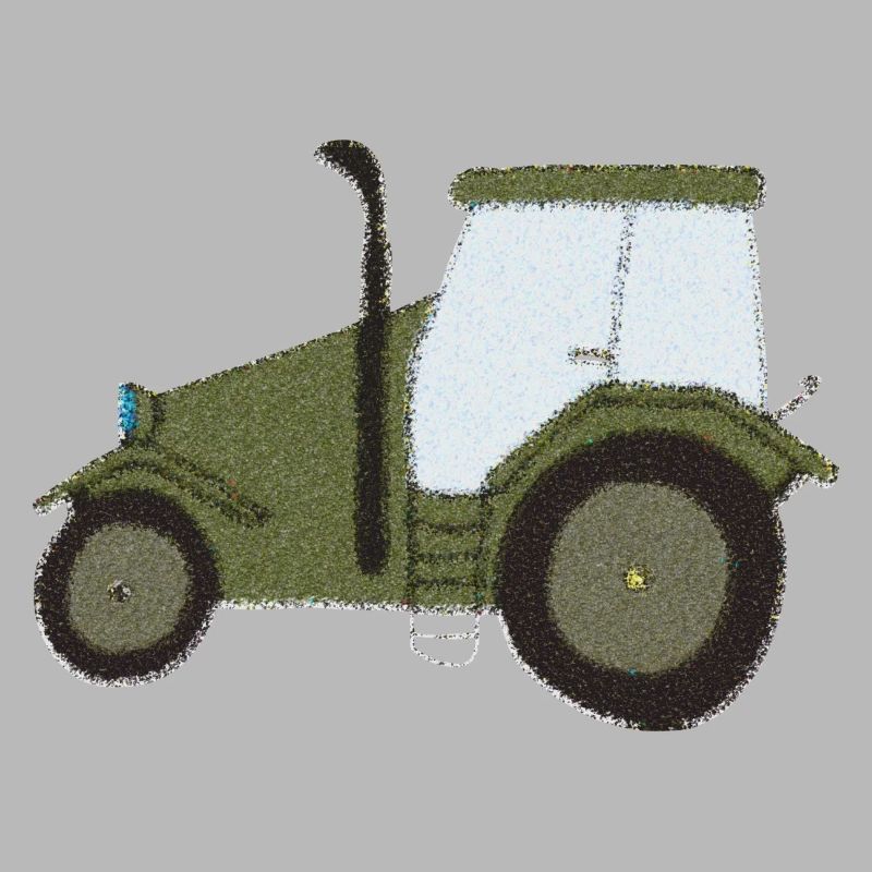 traktor oldtimer impressionismus