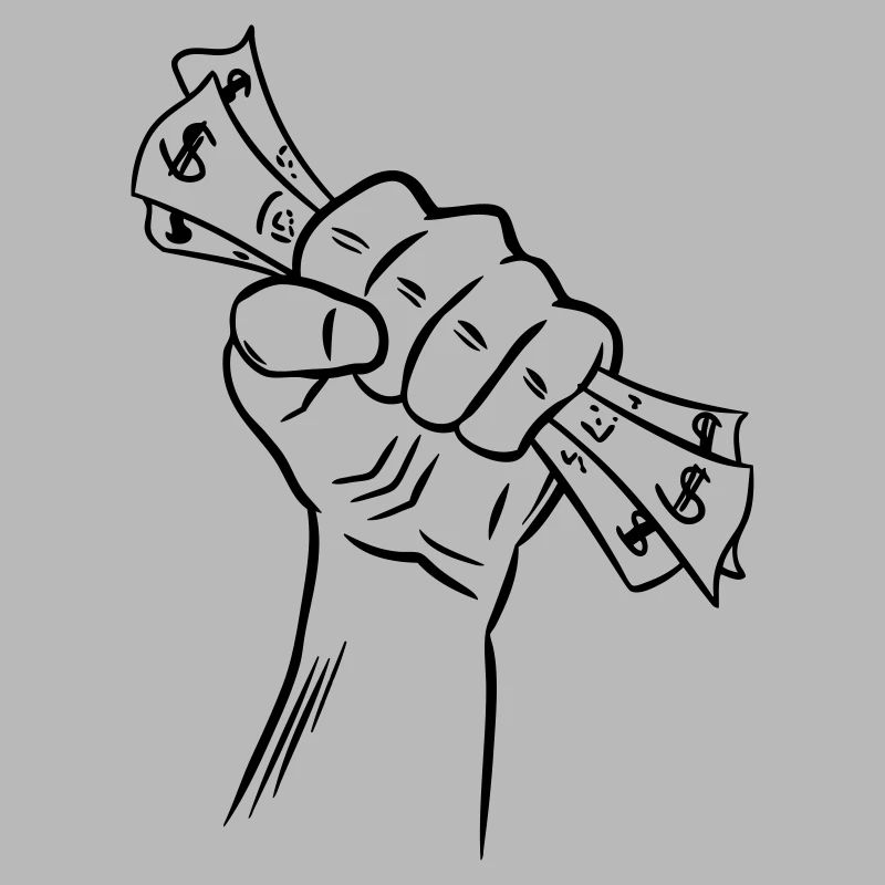 La main avec de l'argent