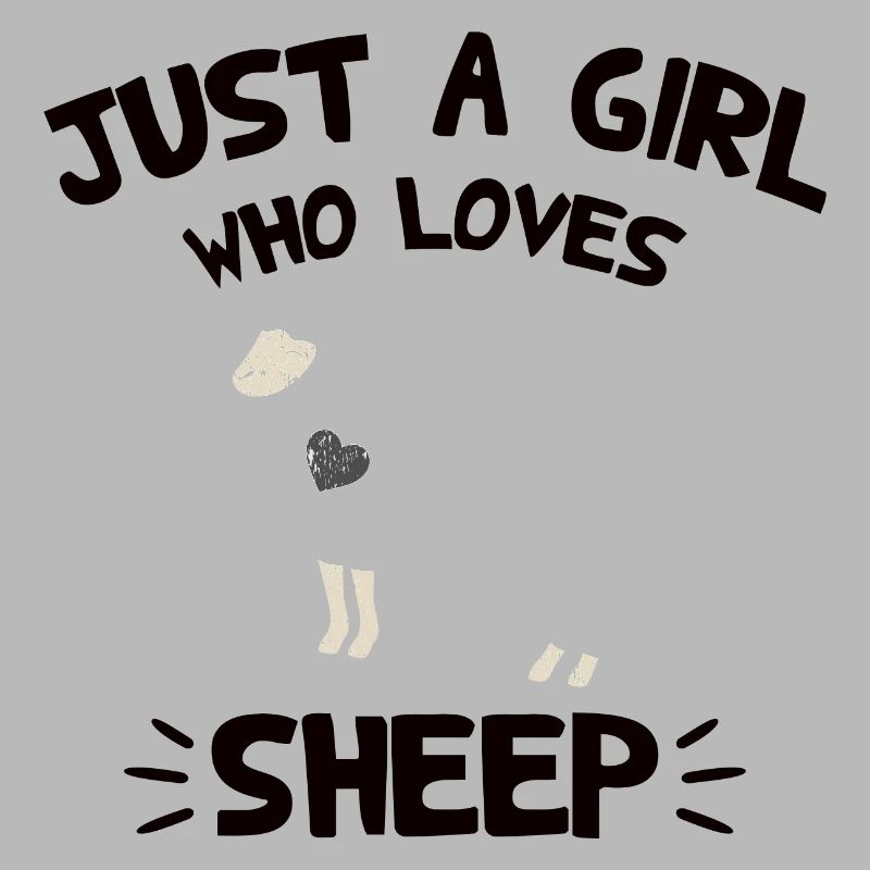 Nur ein Mädchen das ein Schaf mag