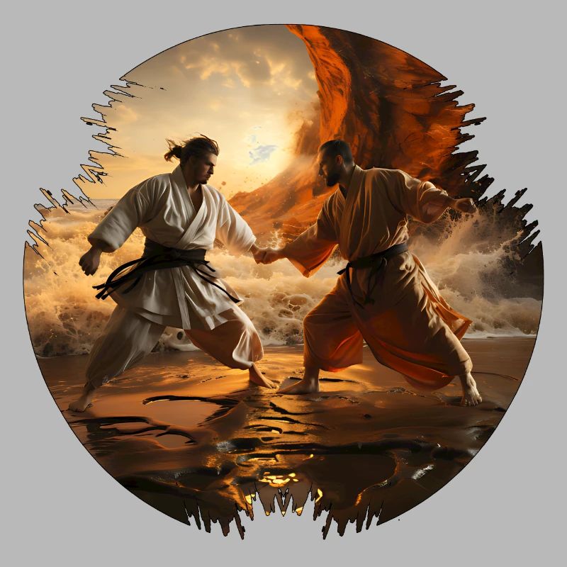 Karate fighters are physically fit