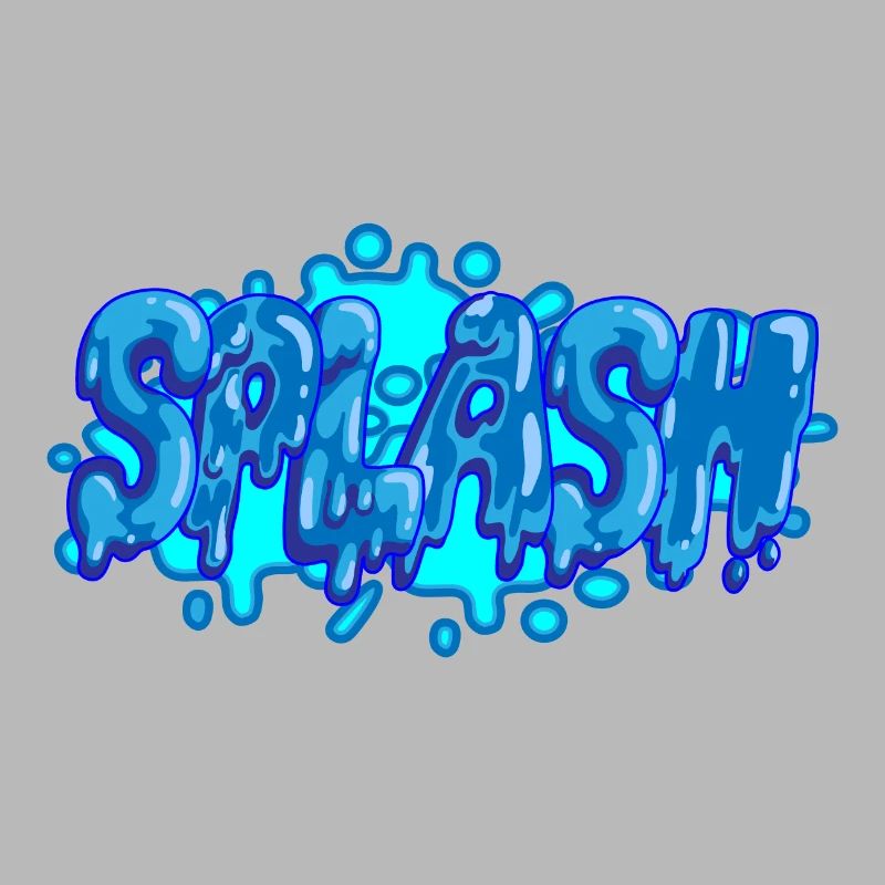 Splash graffiti lettrage