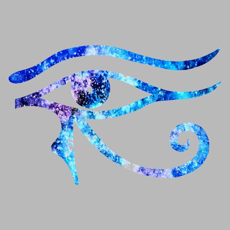 Oeil Cosmique D’Horus - Version Bleue Et Violette