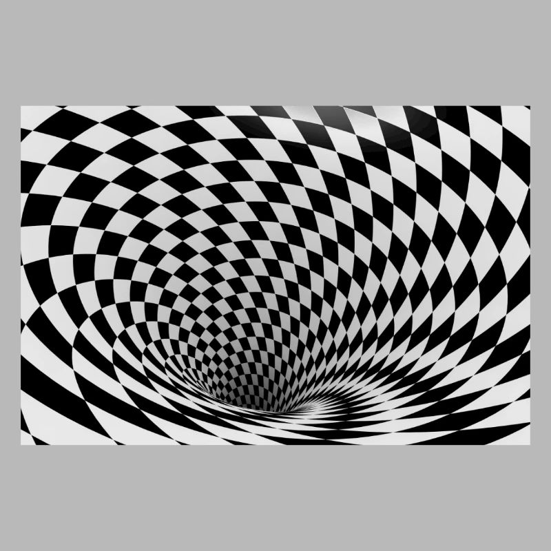 Vortex noir et blanc hypnotique