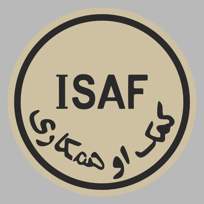 ISAF round khaki