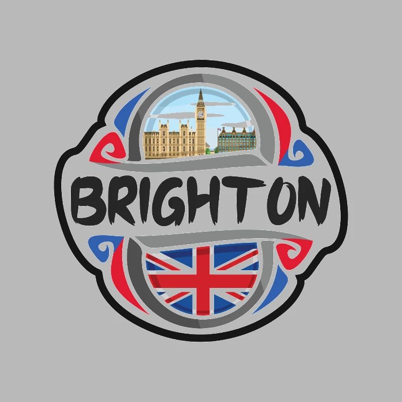 Brighton Royaume-Uni Royaume-Uni Drapeau Souvenir de voyage Ba