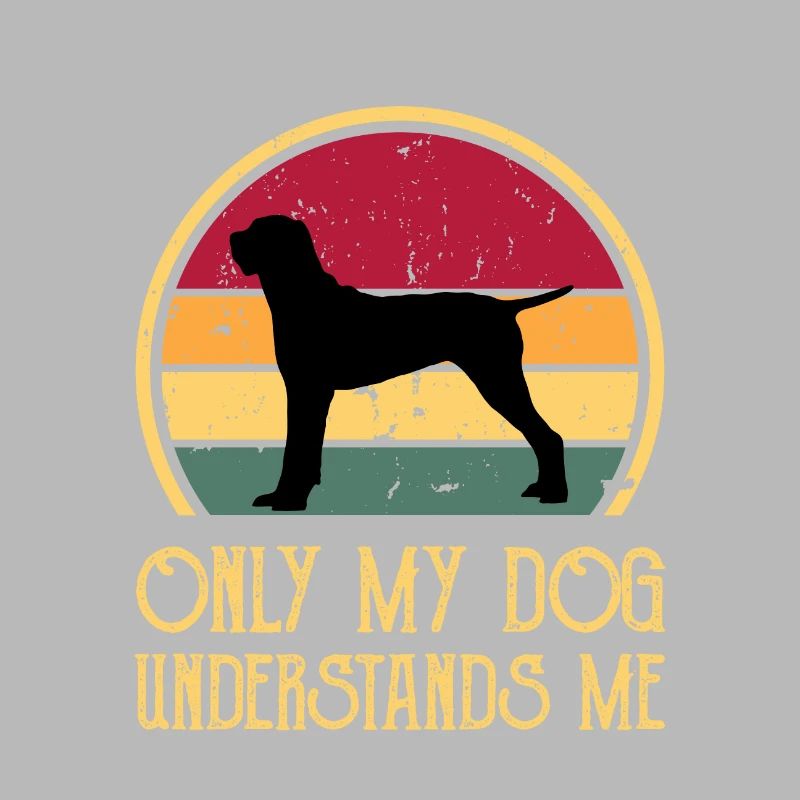 Ariege Pointer Dog Lover Silhouette Vintage Sunset