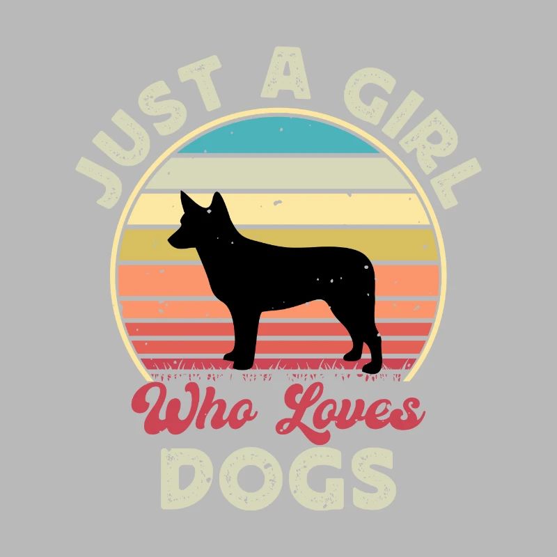 Australian Stumpy Tail Cattle Dog Silhouette