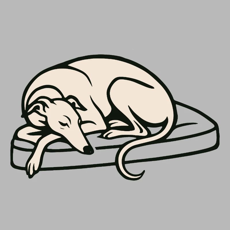 Galgo sleeping
