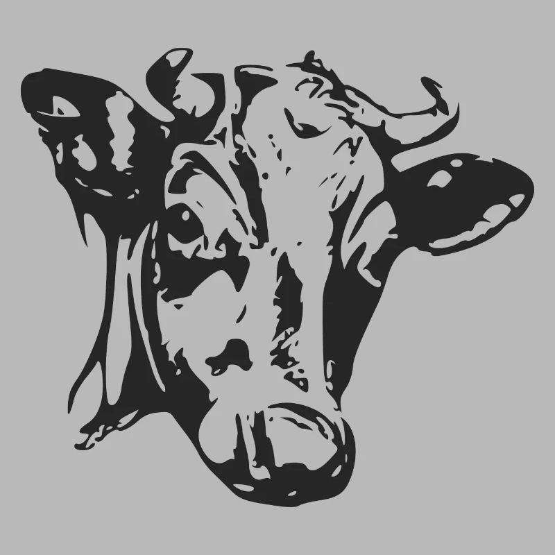 The cow's head
