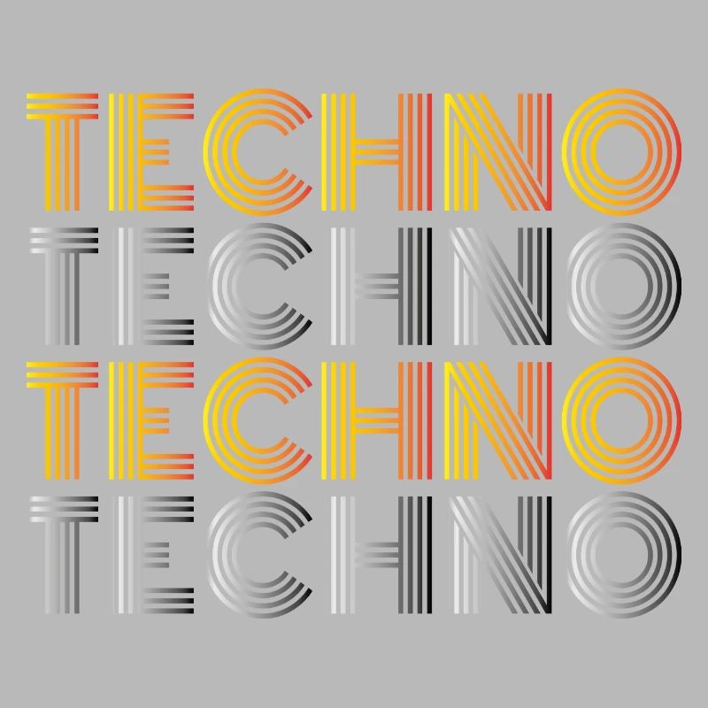 TECHNO TECHNO TECHNO Music Goa Dancing Gift