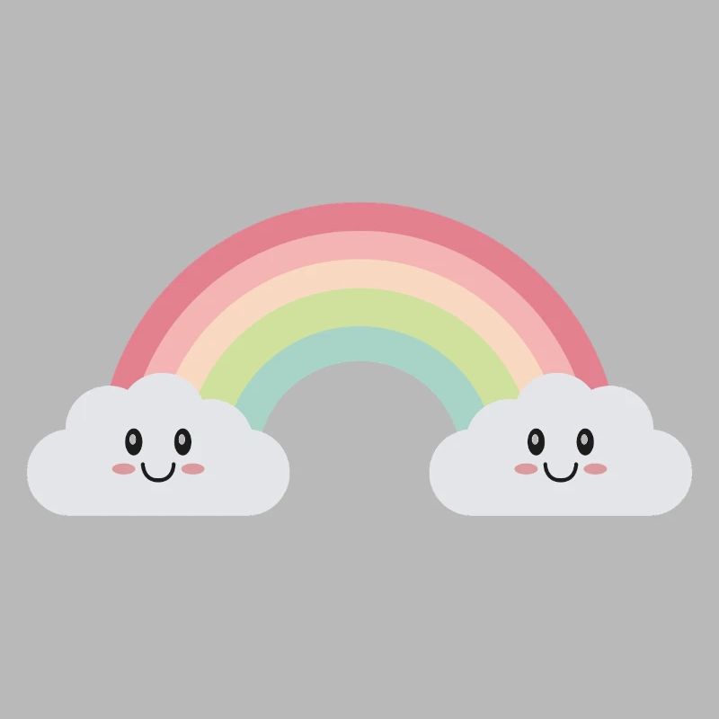Rainbow clouds