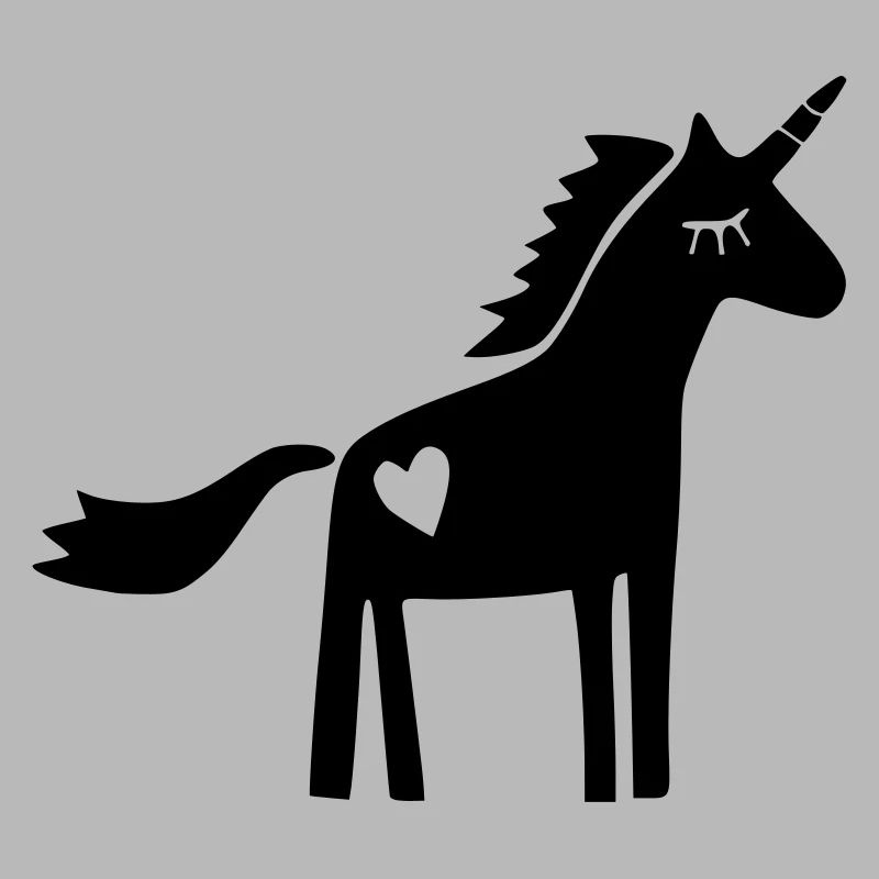 Einhorn Scherenschnitt