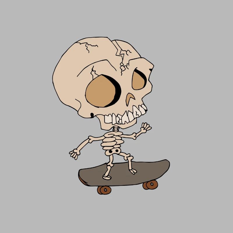 Squelette Skateboard