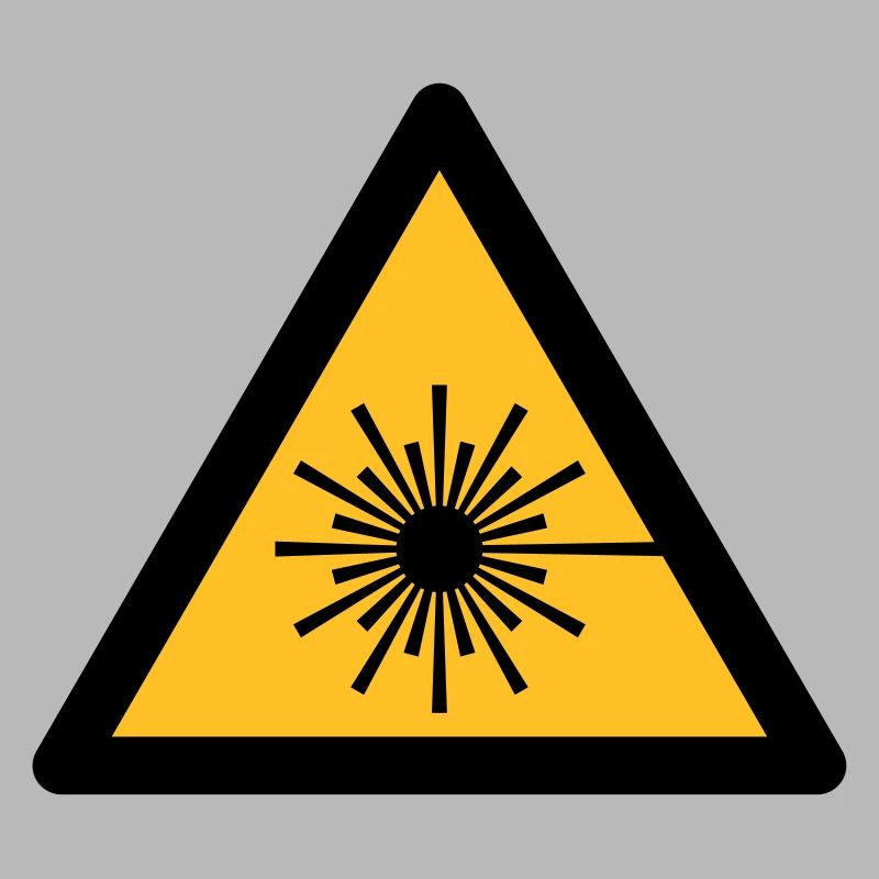 Gefahrensymbol - Laser-Licht (2-farbig)
