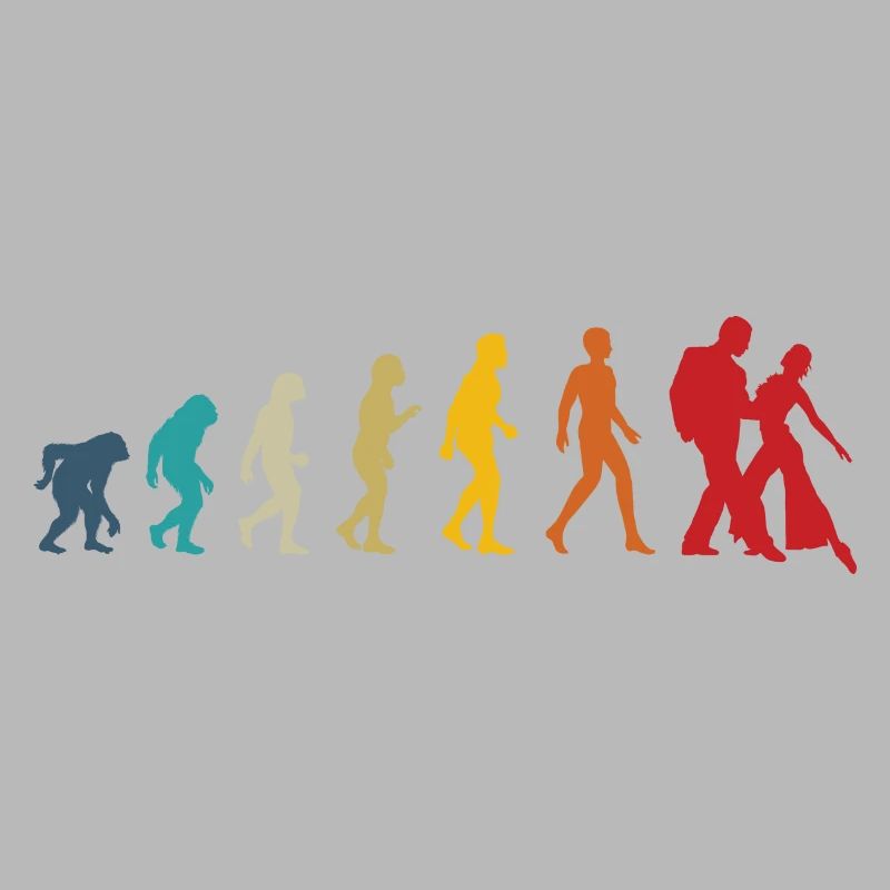 Salsa evolution retro salsa dancer gift
