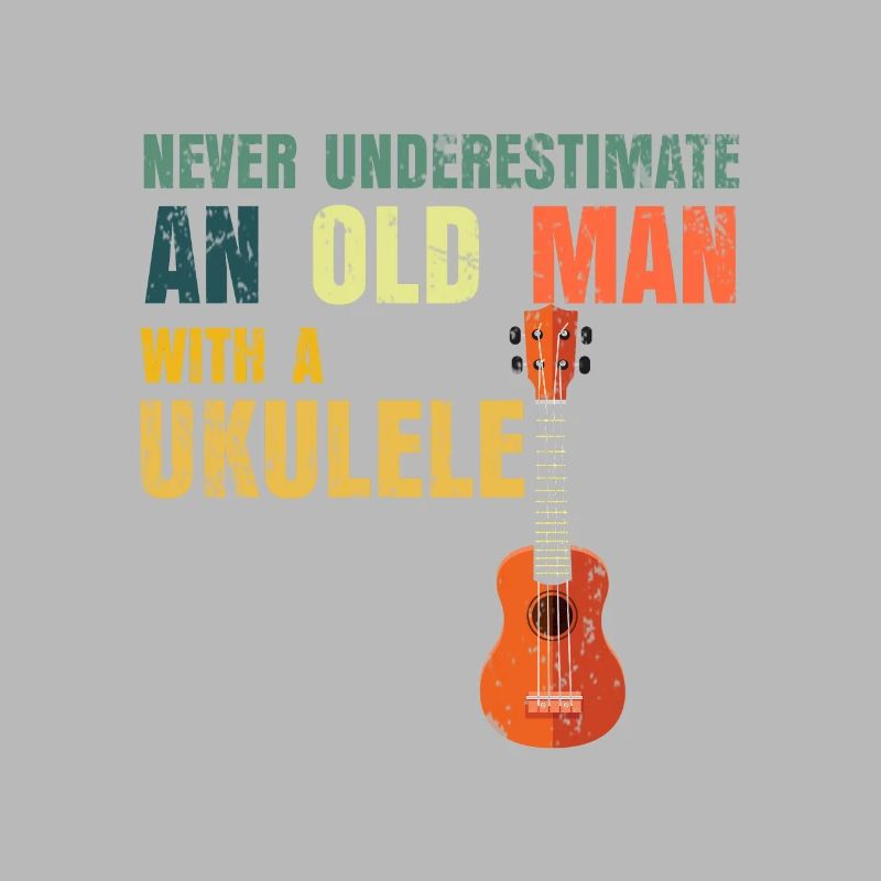 Ukulele Alter Mann Papa Opa Geschenk