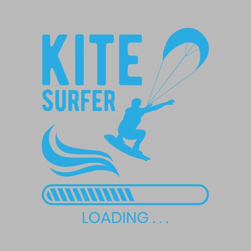 Kite Surfer Loading Future Kitesurfer Sea