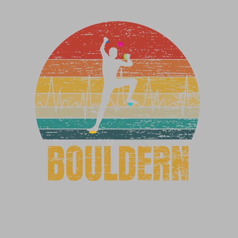 Bouldern Klettern Herzschlag Geschenk