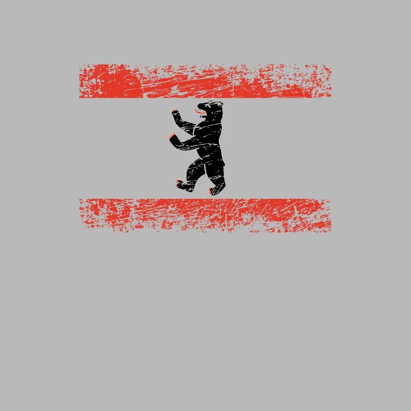 Drapeau de mur des ours de berlin drapeau usé-look