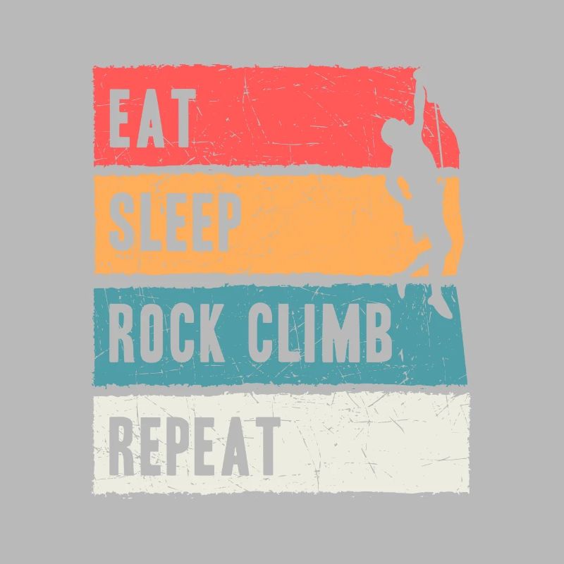 Kletterer Geschenk Eat Sleep Rock Climb Repeat
