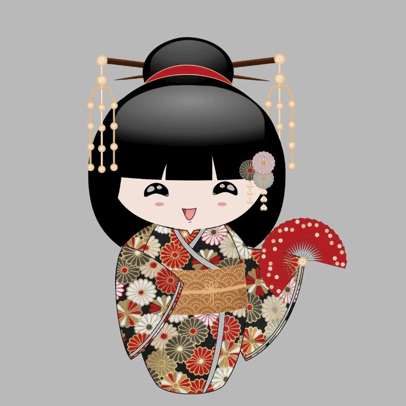 kokeshi fächer