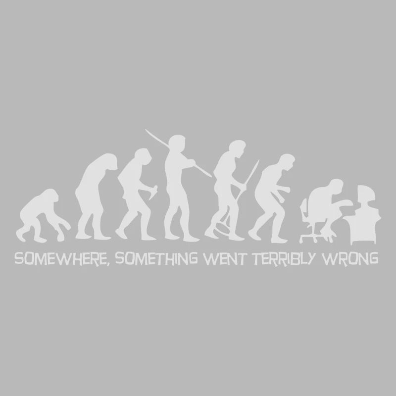 Darwin's Human Evolution From Ape To Digital Man.