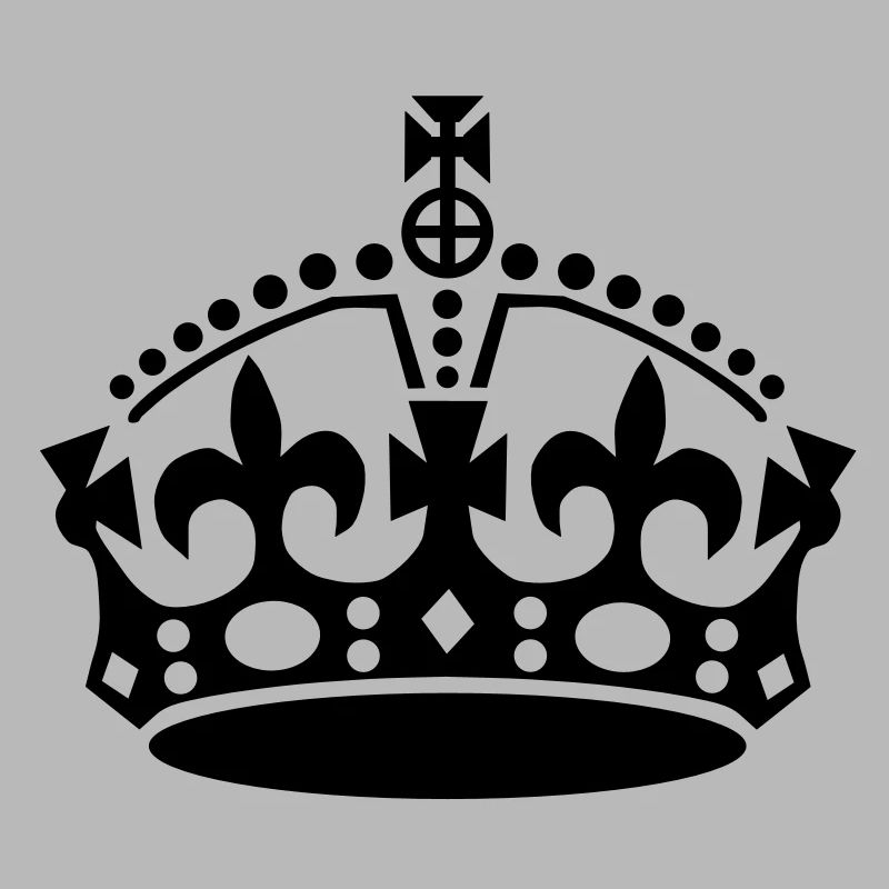 keep calm and carry on crown vector