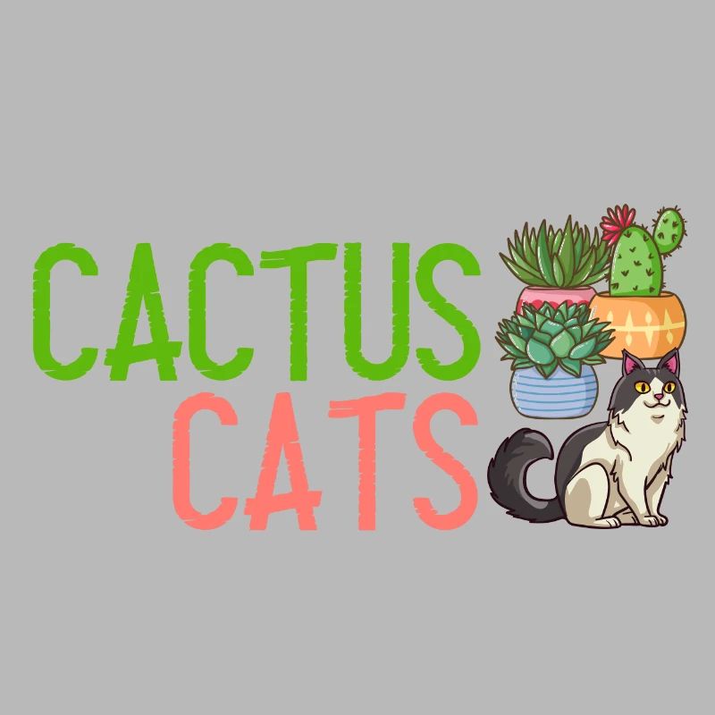 Catcus Cactus Chat Plantes Succulentes Cactus