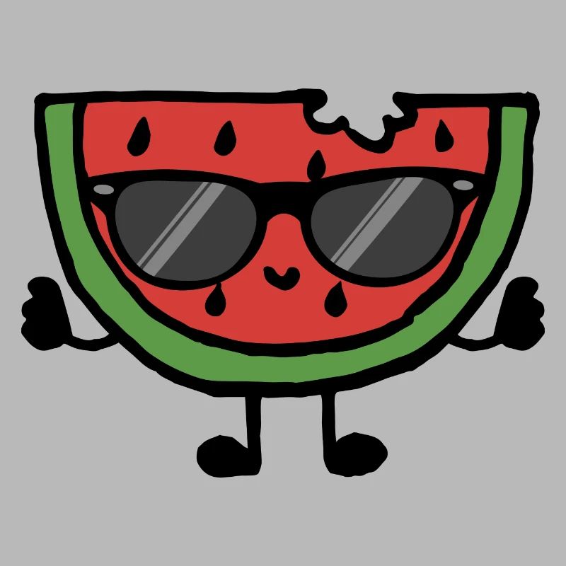 Melon pastèque avec lunettes de soleil Pièce bébé