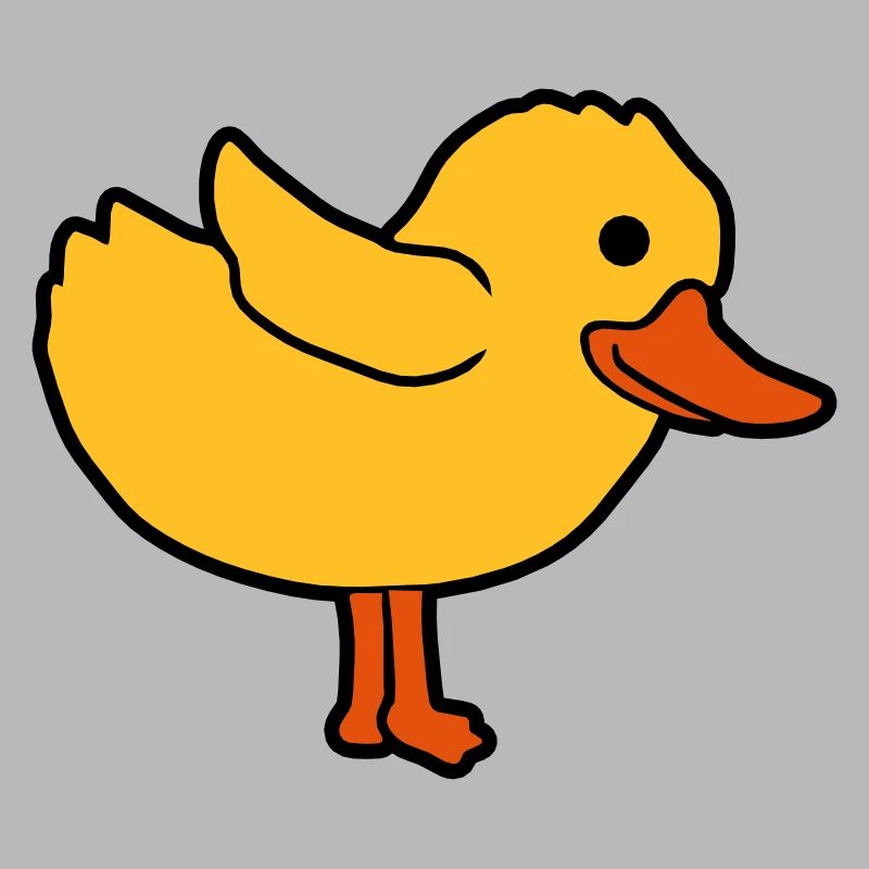 Dessin animé canard mignon poussin