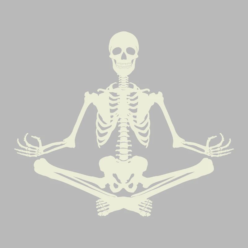7 Yoga Padmasana oder Lotusblüte | Knochenskelett