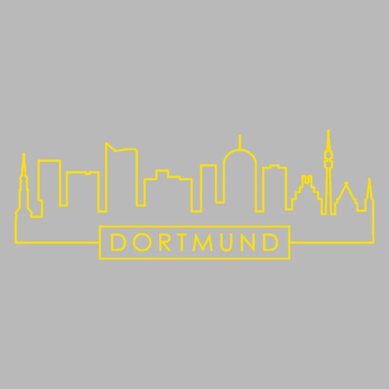 Dortmund Skyline Silhouette