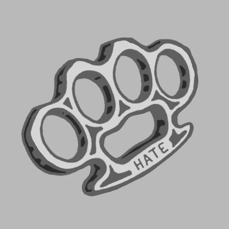 brass knuckles weapon hate hate