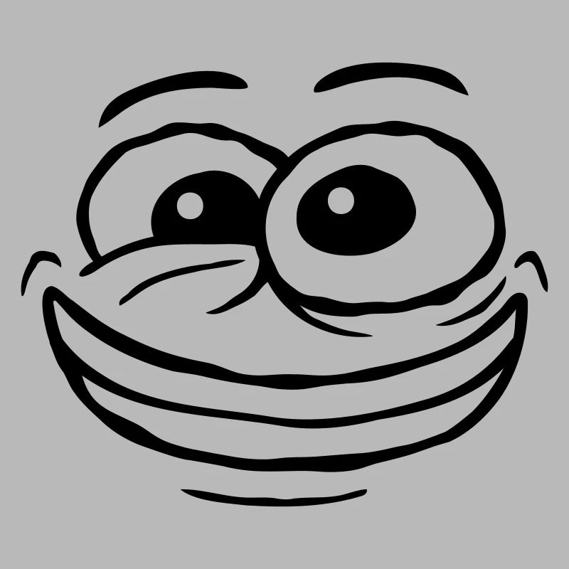 Design crazy comic face