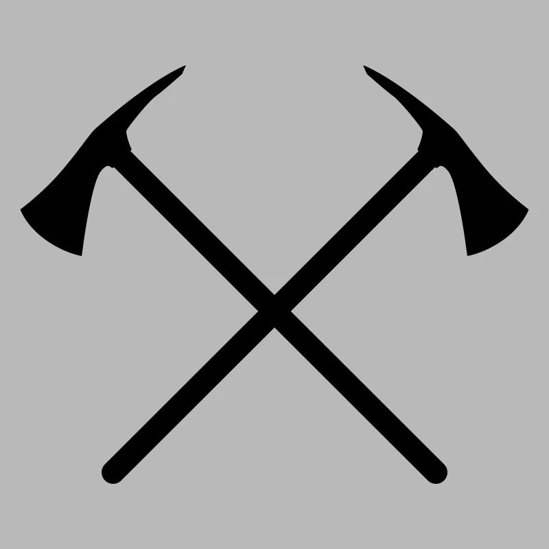 Fire brigade, axe crossed