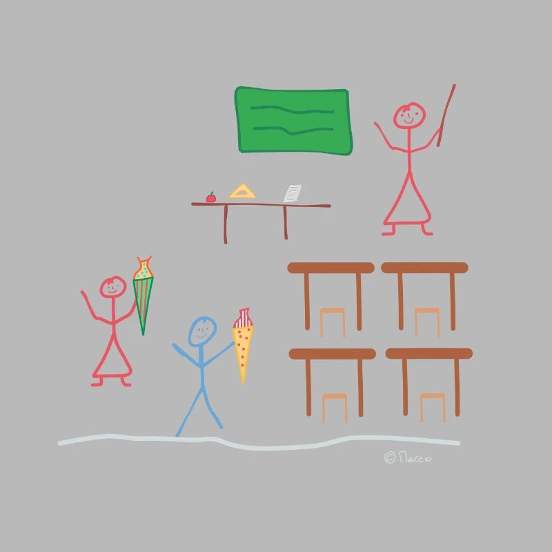 Chiffres de bâton de formation, de retour aux classes