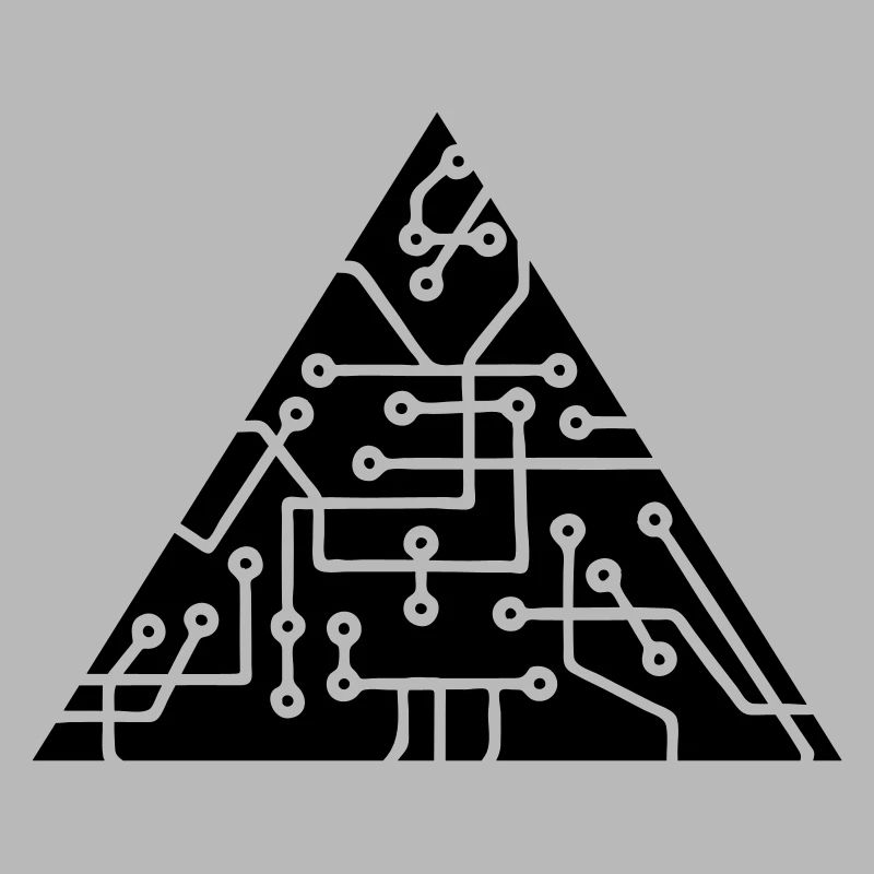 la technologie des micropuces de forme triangulair
