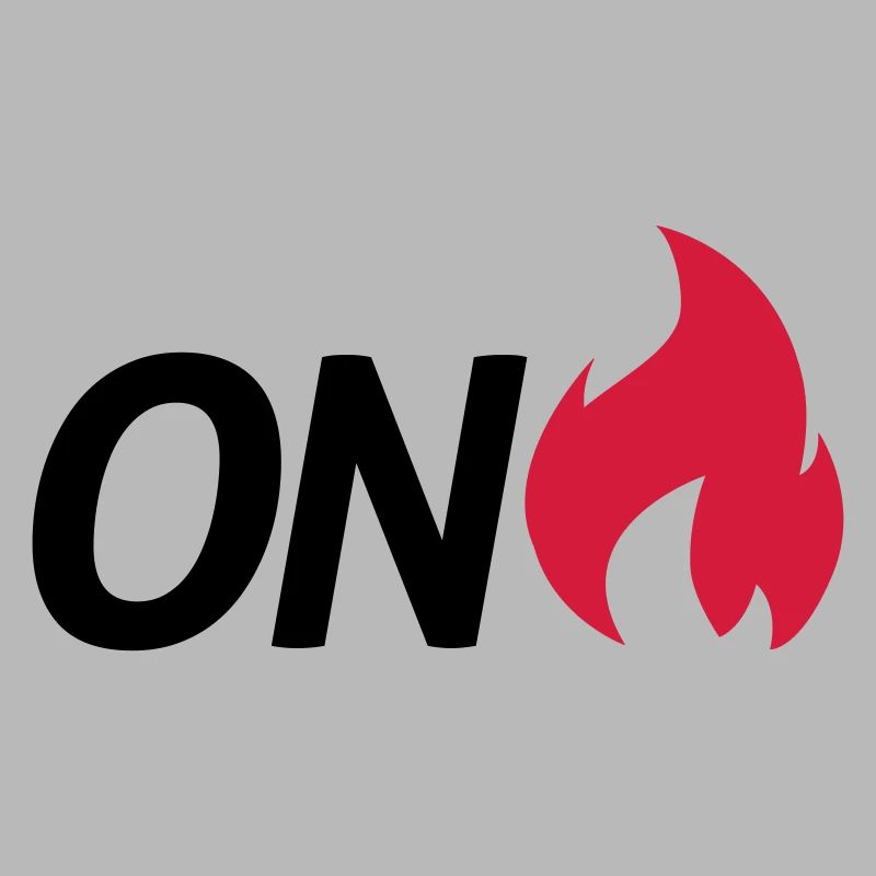 on fire