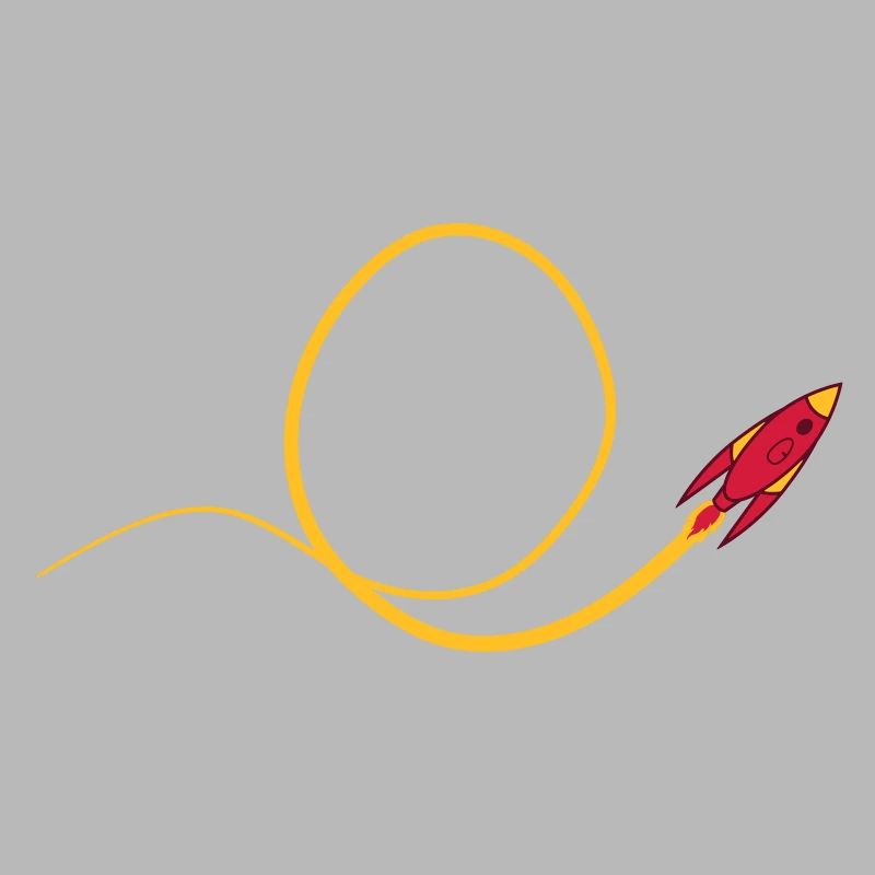 Looping flying rocket