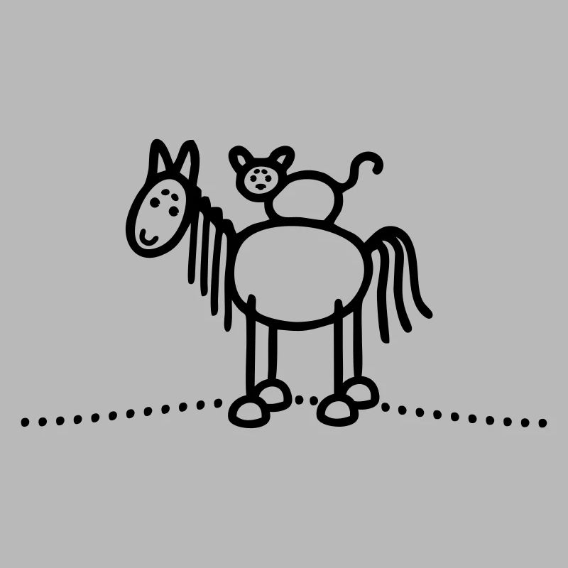 Pferd Katze