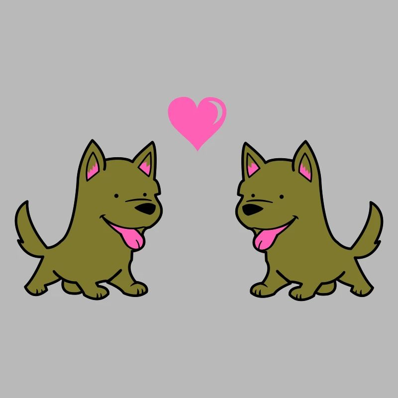 Amour comique de chien