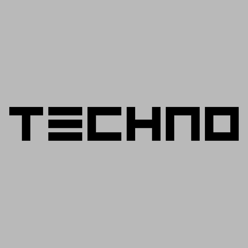 Futuristisches "Techno" Design in schwarz
