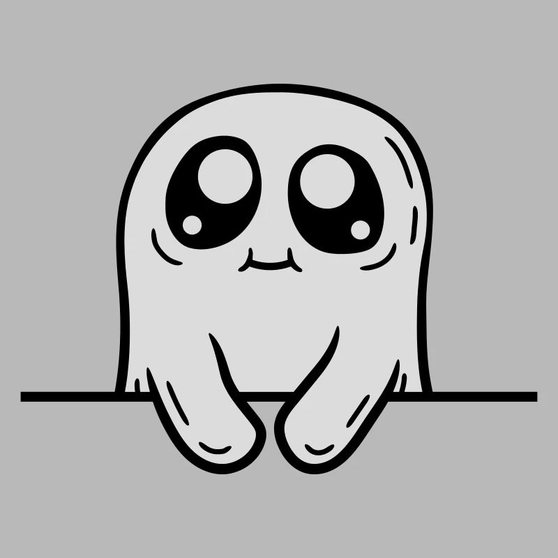 Süßer Geist hinter Mauer