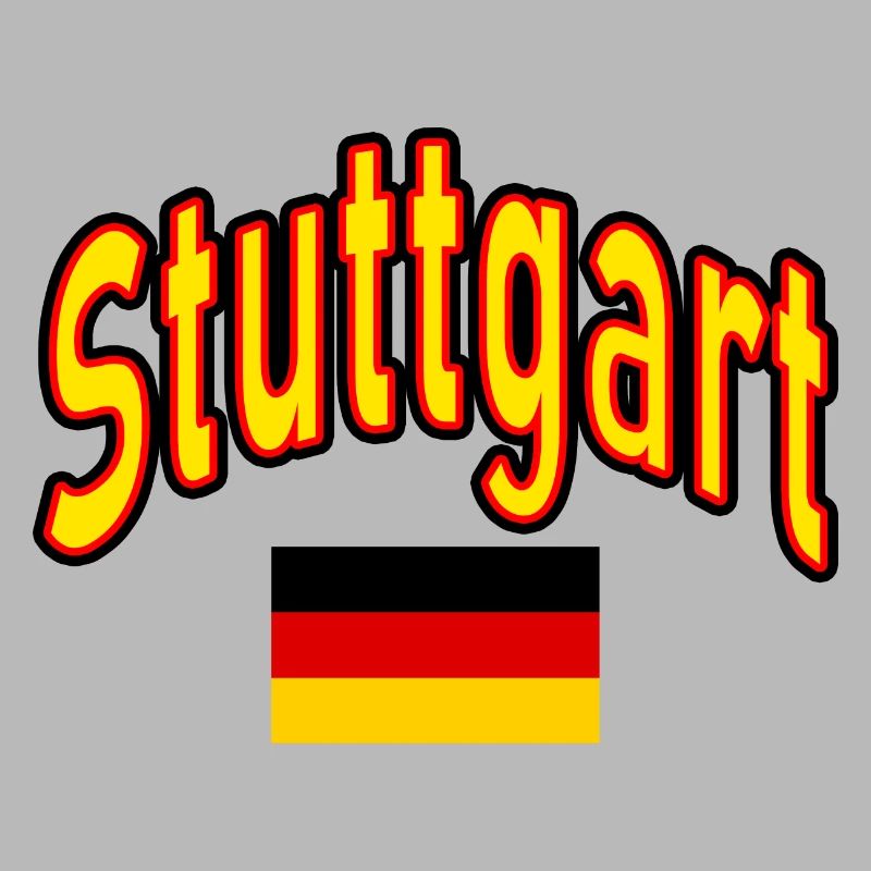 Drapeau de Stuttgart Allemagne