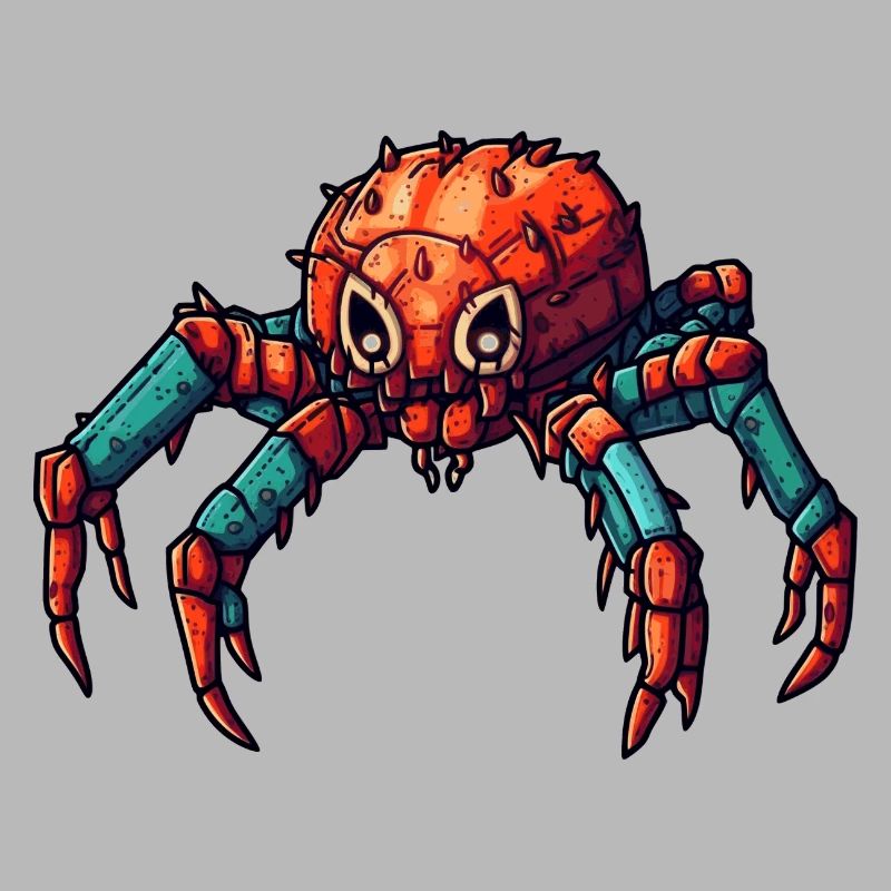 Araignée robert colorée aux couleurs vives