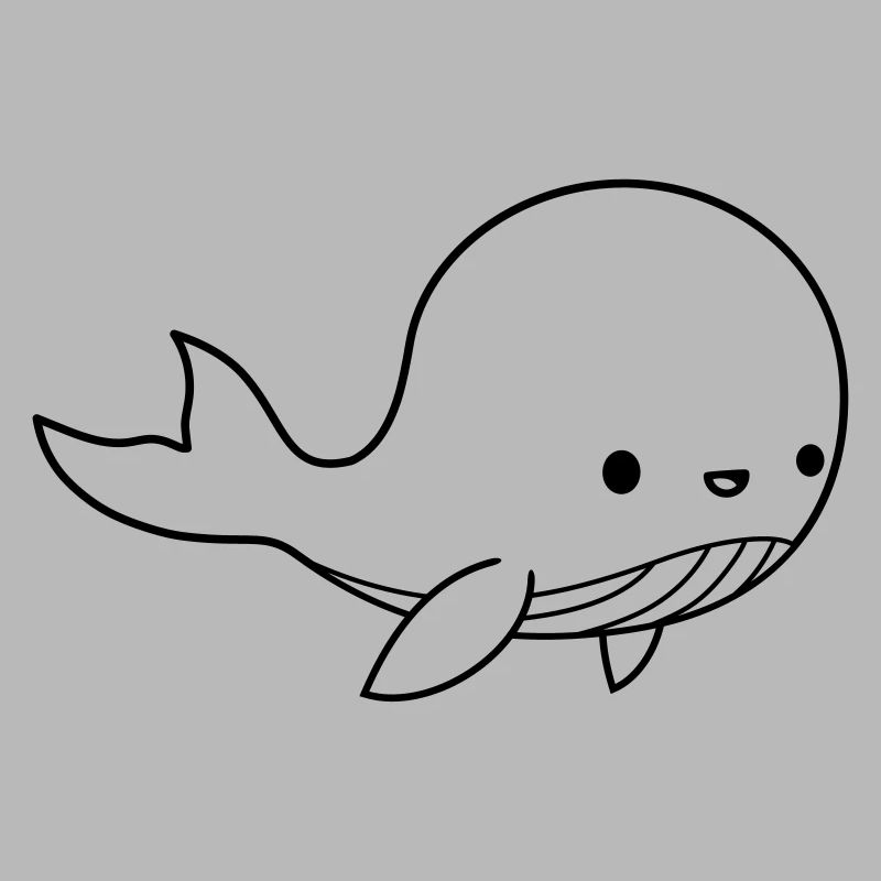 Mignon bébé baleine