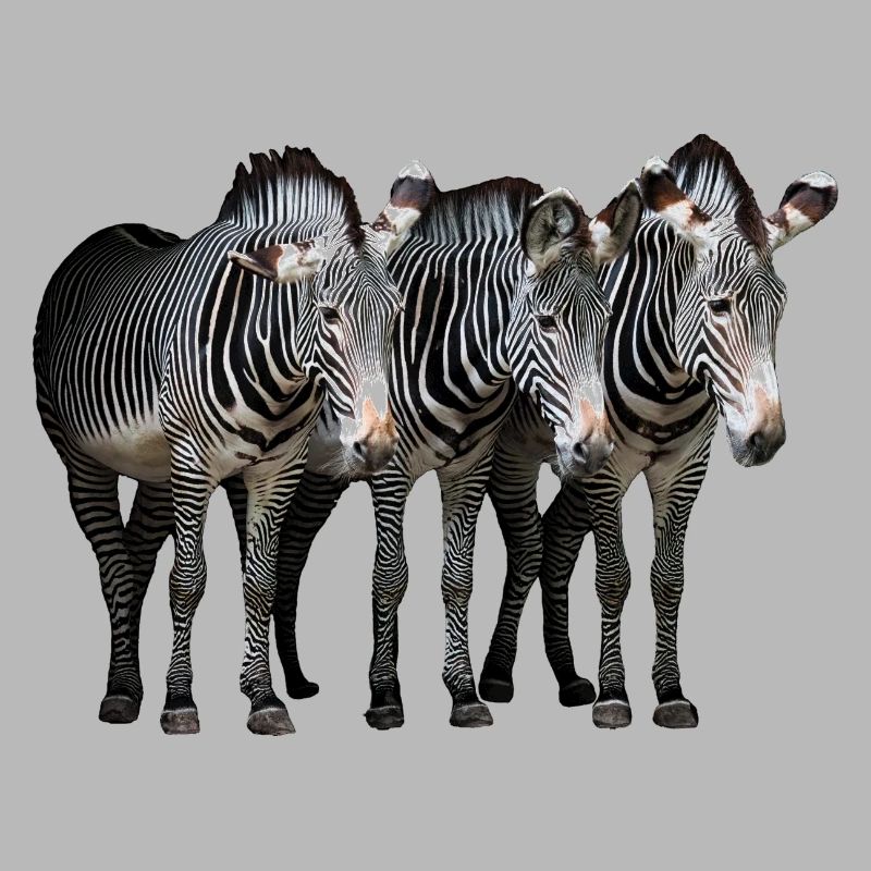 Three zebras
