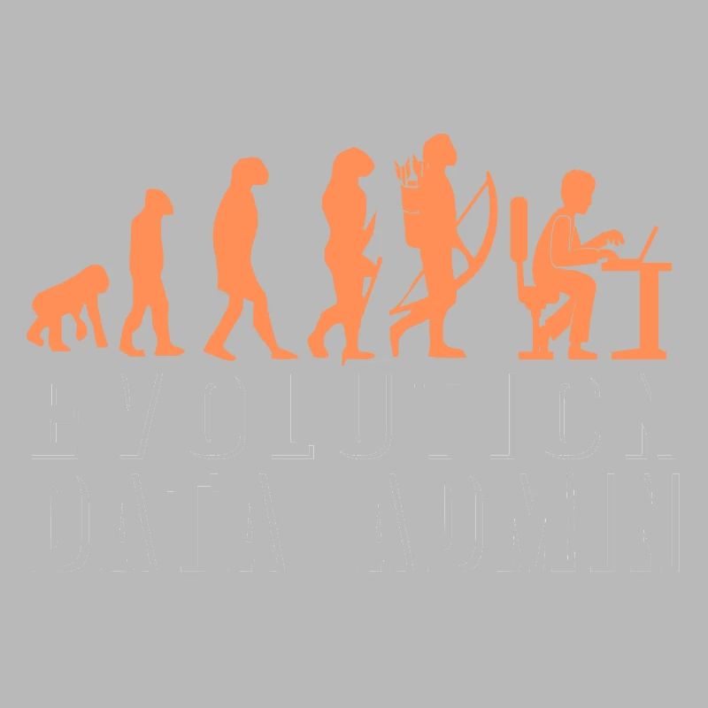 Évolution rétro drôle d’un t-shirt DATA Admin
