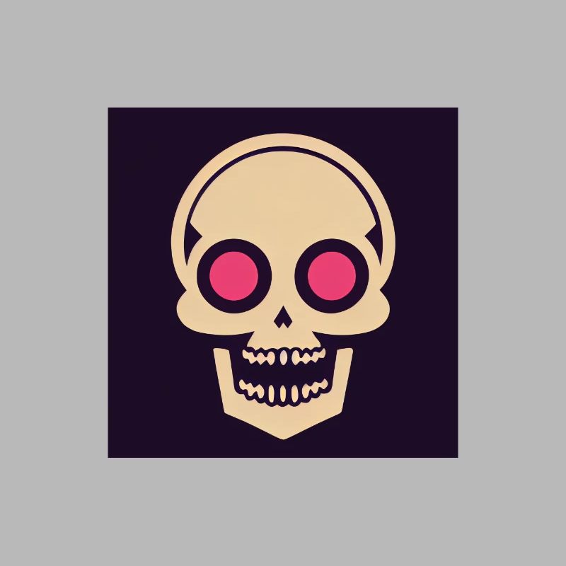 Skull Icon Fire Eye