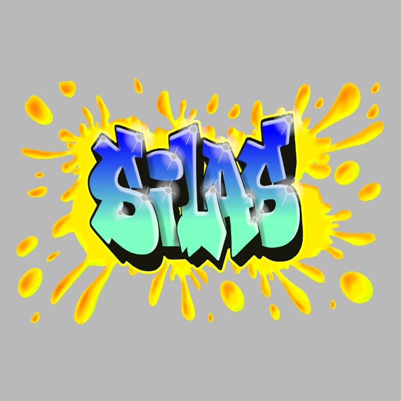 Graffiti SILAS NAME GIFT BIRTHDAY BIRTH
